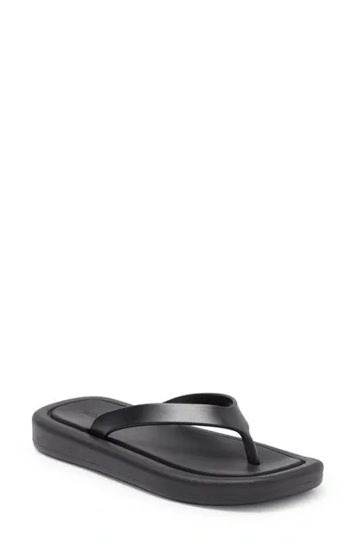 Jeffrey Campbell Elemental Platform Flip Flop In Black