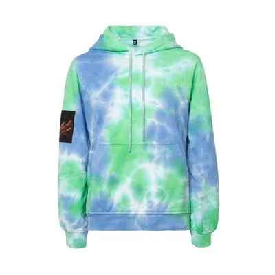 Mcq By Alexander Mcqueen Tie Dye Relaxed Hoodie In Blue