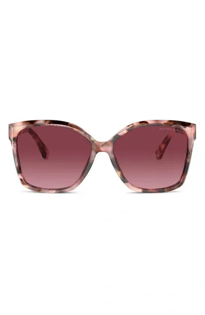 Michael Kors Malia 58mm Square Sunglasses In Burgundy