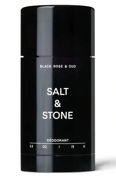 Salt & Stone Black Rose & Oud Extra-strength Aluminum-free Deodorant 2.6 oz / 75 G In White