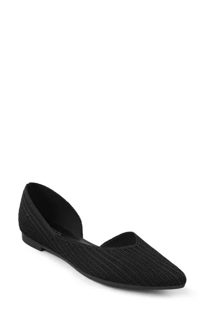 Vivaia Melia Half D'orsay Flat In Black