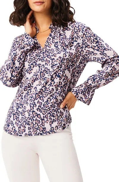 Nic + Zoe Safari Spot Top In Purple