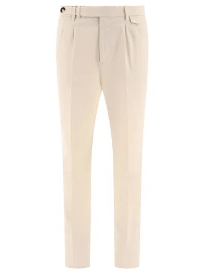 Brunello Cucinelli Leisure Fit Trousers In White