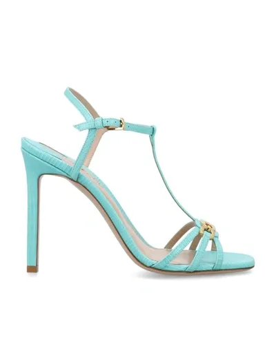 Tom Ford Whitney Sandal Lizard Print In Blue