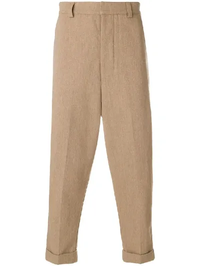 Ami Alexandre Mattiussi Oversized Chino Trousers In Neutrals