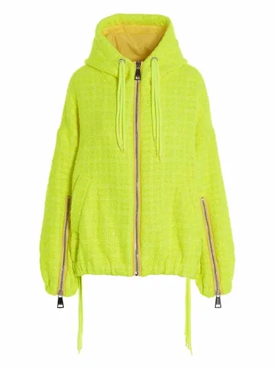 Khrisjoy Chris Windbreaker Tweed Casual Jackets, Parka In Yellow