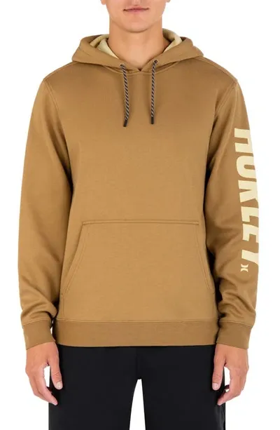 Hurley Acadia Heat Logo Hoodie In Golden Doodle