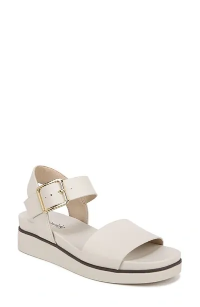 Lifestride Gillian Ankle Strap Platform Sandal In Beige