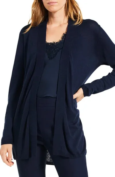 Nic + Zoe All Year Open Front Cardigan In Dark Indigo