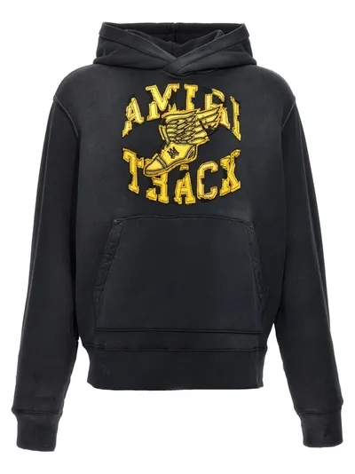 Amiri Track Sweatshirt In Gray