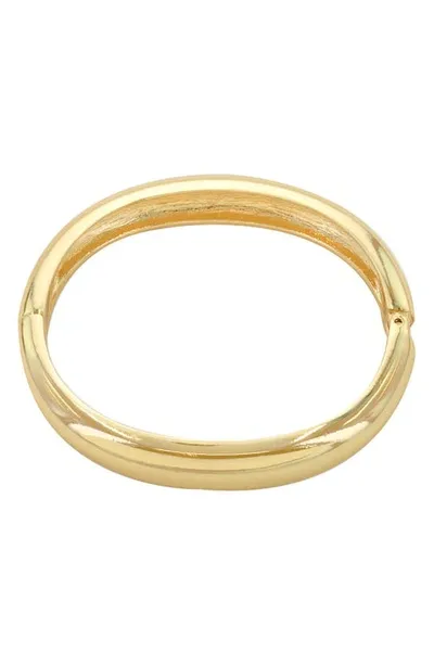 Panacea Polished Bangle In Gold