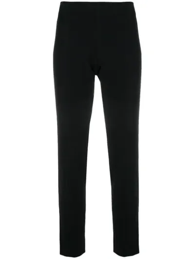 Dušan Slim Cropped Trousers In Black