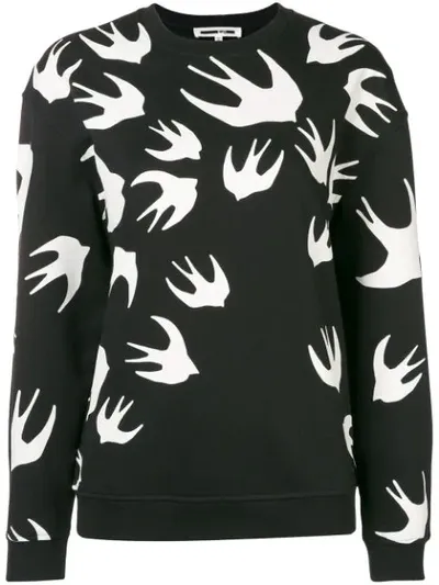 Mcq By Alexander Mcqueen Sparrow Intarsia Jumper In Black