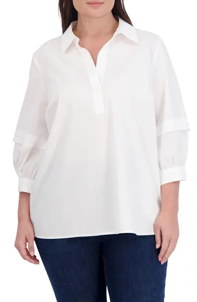 Foxcroft Frankie Stretch Shirt In White