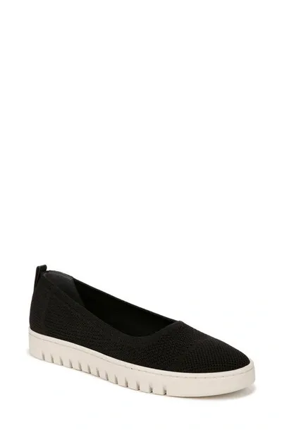 Vionic Uptown Knit Skimmer Flat In Black