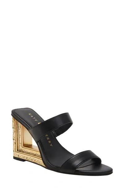 Katy Perry The Framing Slide Sandal In Black