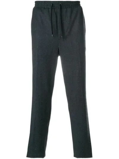 Ami Alexandre Mattiussi Elasticized Waist Carrot Fit Trousers In Grey