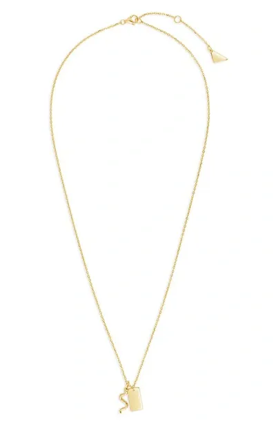 Sterling Forever Bella Pendant Necklace In Gold