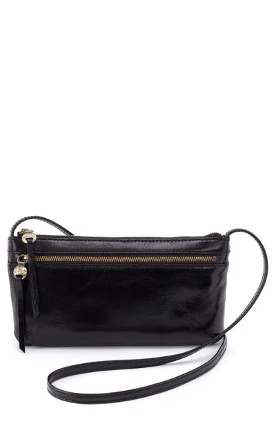 Hobo Cara Leather Crossbody Bag In Black