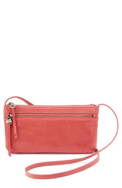 Hobo Cara Leather Crossbody Bag In Pink