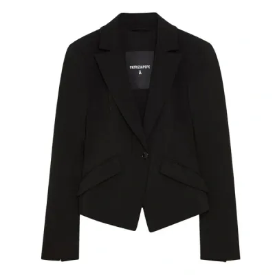 Patrizia Pepe Single-breasted Blazer In Black