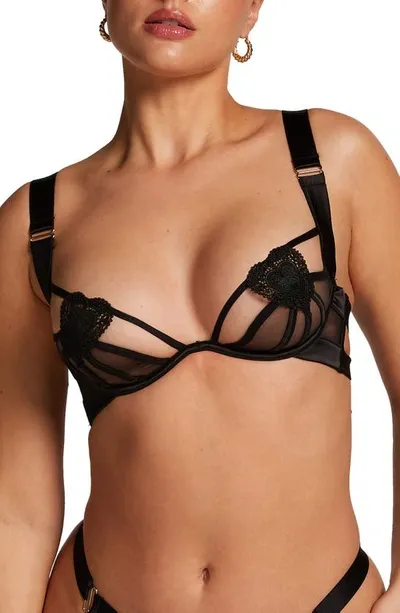 Hunkemoller Casanova Underwire Bra In Caviar