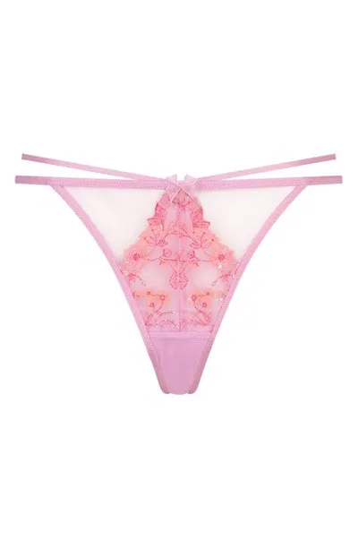 Hunkemoller Lillia Mesh G-string In Pastel Lavender