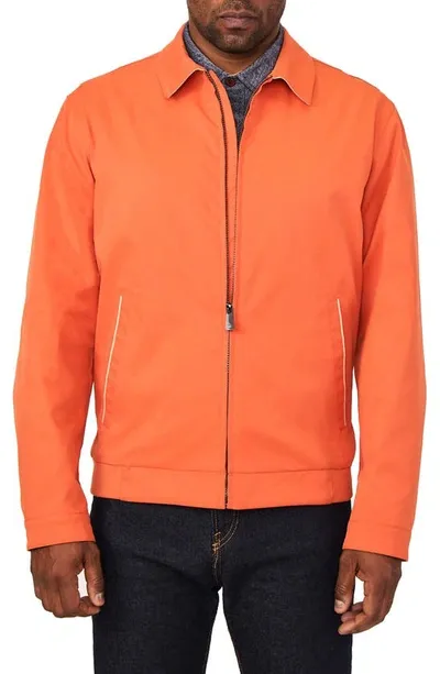 Rainforest Classic Water Resistant Bomber Jacket In Spicy Orange