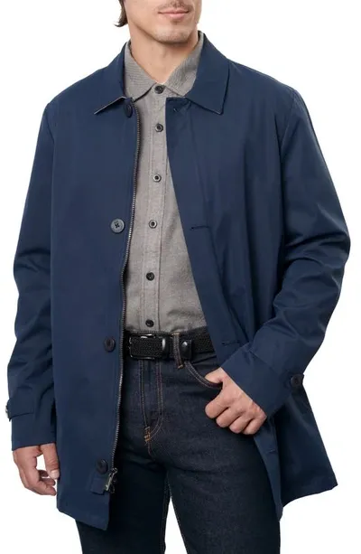 Rainforest Drylander Water Resistant Trench Coat In Mood Indigo