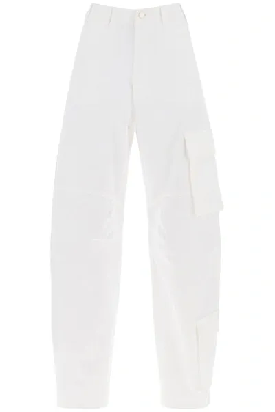 Darkpark Rose Cargo Pants In White