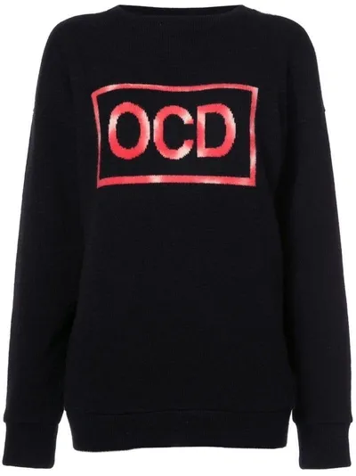 The Elder Statesman 'ocd' Pullover In Black