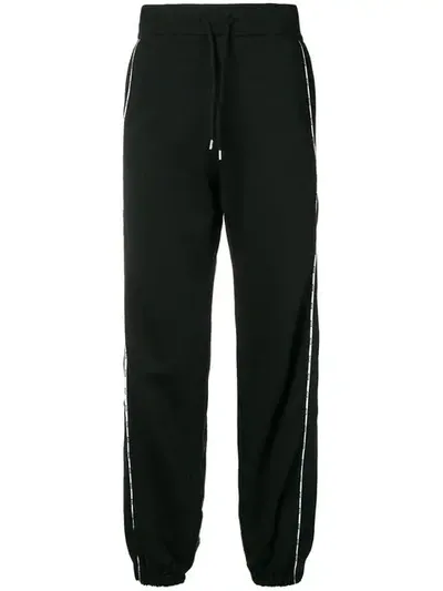 Msgm Jersey Sweatpants In Black