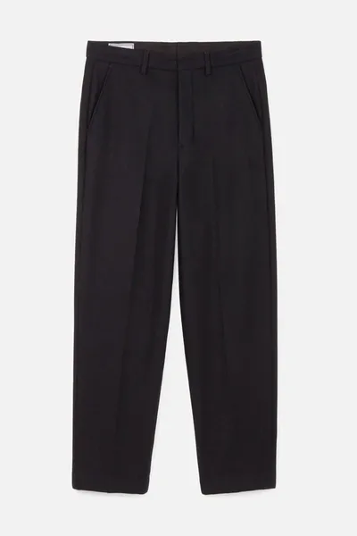 Ami Alexandre Mattiussi Wide Fit Trousers In Black