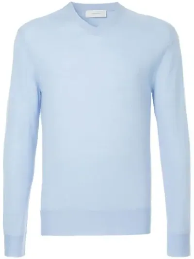 Cerruti 1881 V-neck Jumper In Blue