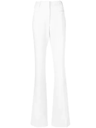 Tom Ford High Waisted Flared Trousers In Neutrals