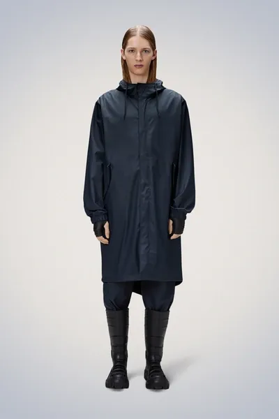 Rains Fishtail Parka In Blue