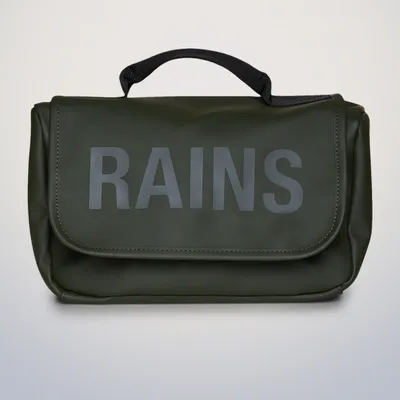 Rains Texel Wash Bag In Green