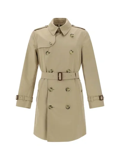 Burberry Kensington Coat In Multicolor