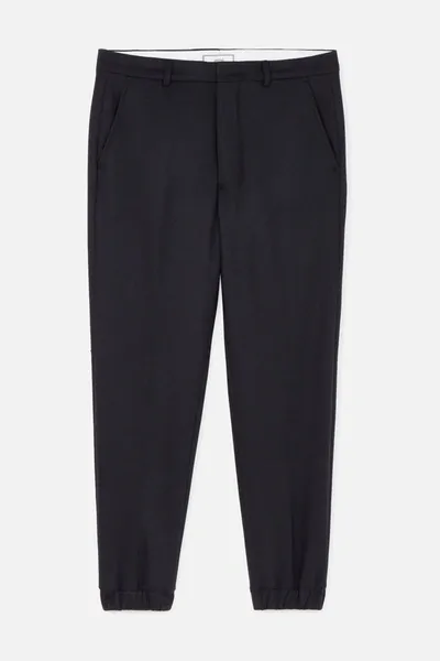 Ami Alexandre Mattiussi Elasticized Hem Carrot Fit Trousers In Blue