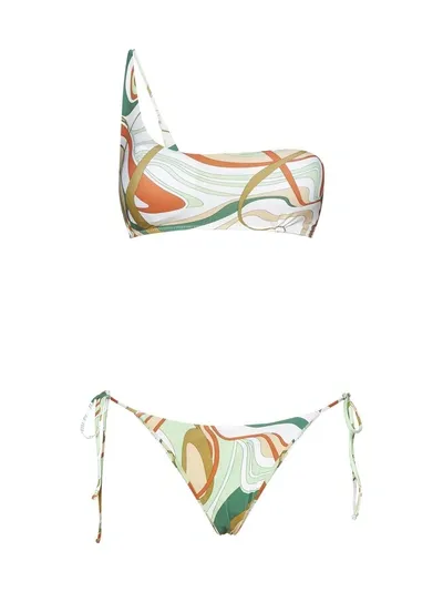 Bikini Lovers Swimwear In Green,multicolor