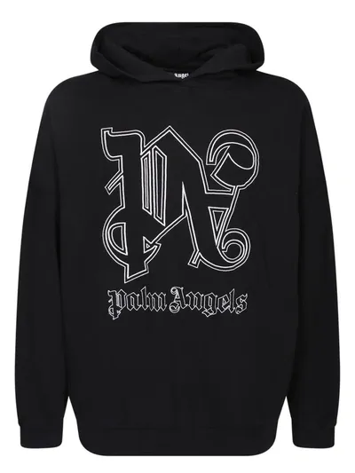 Palm Angels Sweatshirts In Black