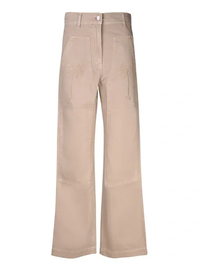 Palm Angels Trousers In Beige