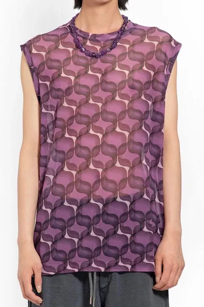 Dries Van Noten Tank Tops In Purple