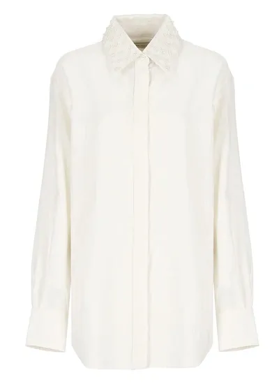 Golden Goose Shirts Ivory In White