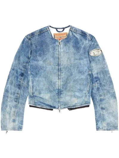 Diesel De-calur-fse Denim Jacket In Blue