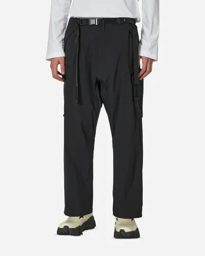 Acronym Nylon Stretch Cargo Trousers In Black