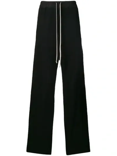 Rick Owens Drkshdw Wide Leg Trousers In Black