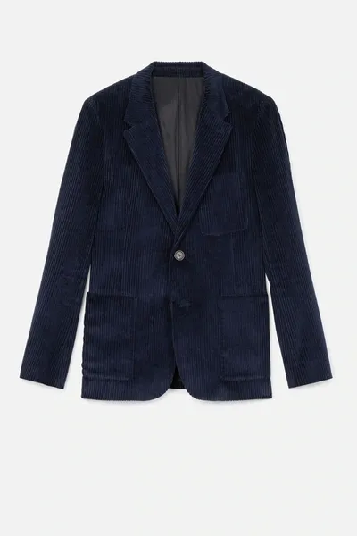 Ami Alexandre Mattiussi Half-lined Two Buttons Jacket In Blue