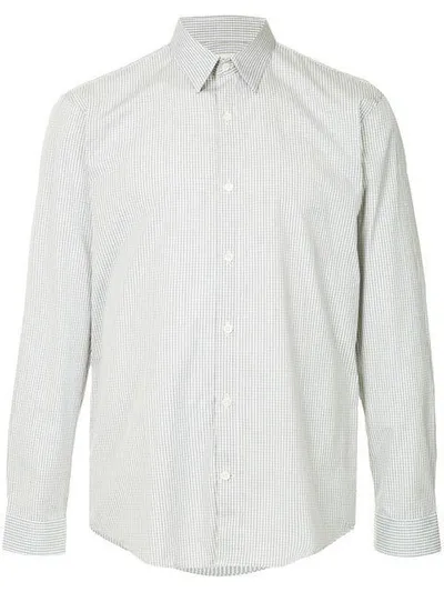 Cerruti 1881 Micro Check Print Shirt In White