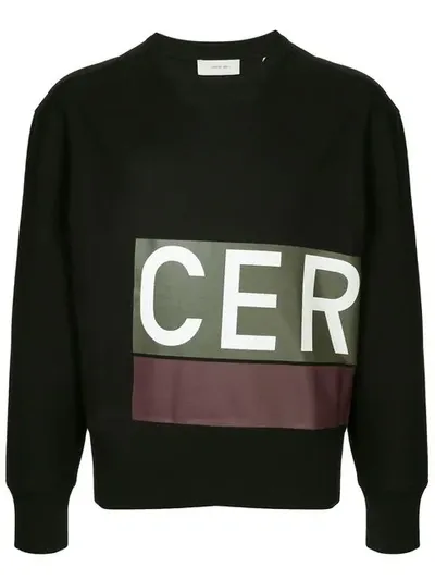 Cerruti 1881 Logo Print Sweatshirt In Black